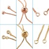 Beadthoven 16pcs Adjustable Slider Bracelet 4 Colors Box Chain Slider