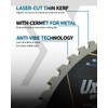 UXACE 6-1/2-Inch 48-Tooth Circular Saw Blade, 5/8-Inch Arbor, Ferrous Metal,