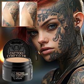 Body Mark Concealer, Skin Mark Cover Cream Body Concealer, 20g Sweat-Proof Breathable Primer Cosmetics for Women Adults Friends Men Girlfriend