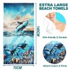 Zomer Beach Towel 70 x 140 cm, Printed Microfibre Bath