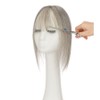 TESS Real Human Hair Topper for Women Clip In Bangs