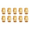 10 Pieces 1/4 BSP to 1/4 BSP Male Thread Brass