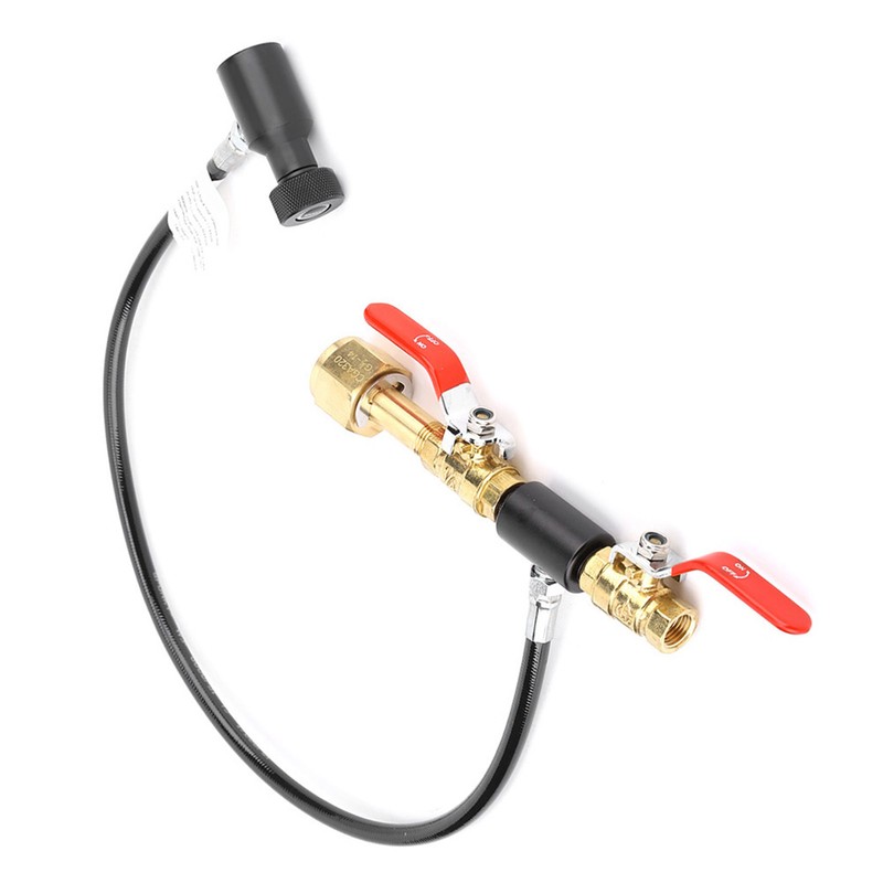 CO2 Cylinder Refill Adapter with Hose for Sodastream Filling G1/2