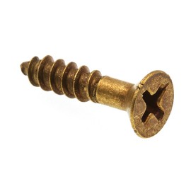 Prime-Line 9035033 Wood Screw, Flat Head Phillips, #8 X 3/4 in, Solid Brass, Pack of 25