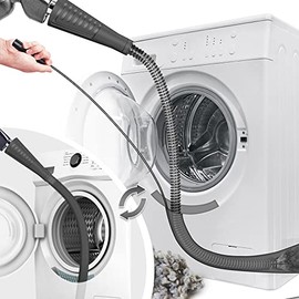 Sealegend V2 Dryer Vent Cleaner Kit with Guide Wire Vacuum Hose Attachment Brush Lint Remover Power Washer and Dryer Vent Vacuum Hose Black