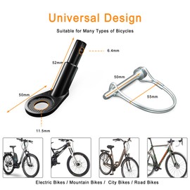 NICEDACK Bicycle Trailer Coupling, Universal Bicycle Trailer Coupling, Dog Trailer Adapter for Bicycles, Children's Trailer Bicycle couplings, Bicycle Trailer Adapter, Bicycle Trailer couplings