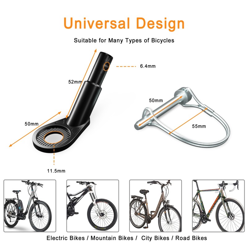 NICEDACK Bicycle Trailer Coupling, Universal Bicycle Trailer Coupling, Dog Trailer