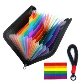 Fächermappe für A6, Fächermappe Datei Organizer mit Reißverschluss Ordnungsmappe 13 Fächern Dokumentenmappe für Schecks Rechnungen Quittungen Tickets