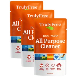Truly Free Everyday Cleaner - Multipurpose Cleaner Spray, Kitchen Counter Cleaner, Natural Cleaning Products, Multi-Surface Household Solution - Pack of 3