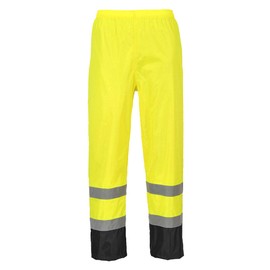 Portwest H444 Hi-Vis Classic Contrast Work Pants Reflective Waterproof Rain ANSI E