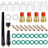 TIANLYLIN 40pcs TIG Gas Lens Collet Body & #4 ~