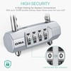 ORIA 4-Digit Combination Padlocks with Adjustable Long Shackle, U- Shaped