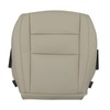 SecosAutoparts Front Driver Side Bottom Non-Perforated Leather Replacement Seat Cover