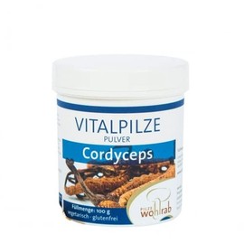 Pilze Wohlrab Organic Cordyceps Powder, 100 g, Pure Cordyceps Sinensis Powder, Microfine Grind, Vital Mushroom Powder, 1 Tin