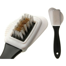 Shoeslulu Regular Care Fine Suede & Nubuck 4 Ways Leather Brush Cleaner (1 Pack, Regular Care [Fine Suede & Nubuck])