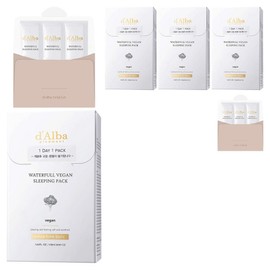 [Vegan Beauty] Dalba Waterful Sleeping Pack 4ml x 24p + Kit 4ml x 3p, 2 pieces / [비건뷰티] 달바 워터풀 슬리핑팩 4ml x 24p + 키트 4ml x 3p, 2개