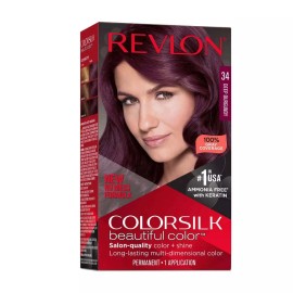 Revlon ColorSilk Beautiful Hair Color - 34 Deep Burgundy