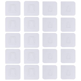 Cabilock 40pcs Snap Fastener Patch Wall Hangers Nail Wall Stickers Non-trace Wall Hooks Nail Buckle Sticker Wall-mounted Buckle Stickers Sticky Buckle for Storage Adhesive Buckle