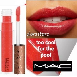 MAC Bronzing Collection Lipglass *TOO COOL FOR POOL* / .10 oz / New In Box