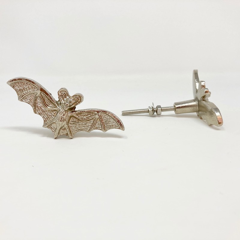 Silver Animal Metal Drawer Pulls Knobs Cupboard Bedroom Kitchen Upcycle