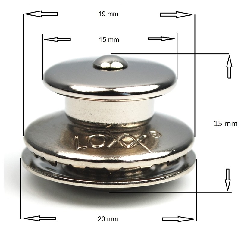 LOXX LOXX Music Box Standard Black Chrome Strap Lock