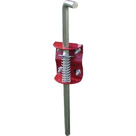 SpeeCo Gate Anchor for Round Tube Gate 1-3/4" to 2" Diameter, Prevents Swinging and Sagging, Red, S16100200