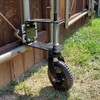 Stark 2-Pieces Universal 8" Flat-Free Tire Gate Wheel Spring-Loaded Suspension