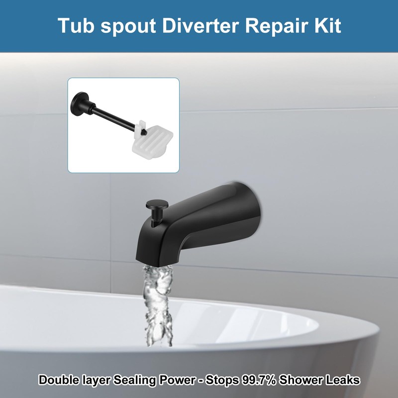 4 Set Tub Spout Diverter Repair Kit for Tub Spout