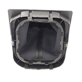 Fouedy Chrome & Leather Car Shift Gear Knob Lever Gaitor Boot Cover for VW Golf 5 A5 MK5 R32 GTI GTD 2004 2005 2006 2007 2008 2009 (Black line)