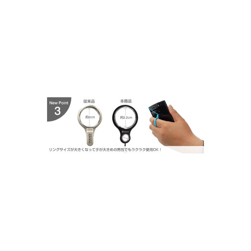 [ハミィ] HandLinker Putto ネックストラップ (ホットピンク)【ハンドリンカー 落下防止 携帯 スマホ リングストラップ おしゃれ