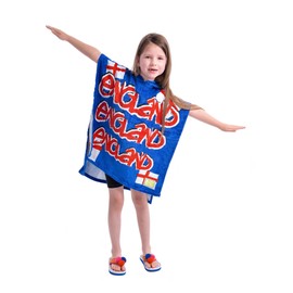 COUNTRY CLUB Kids and Baby Hooded Beach Swimming Bath Poncho Towel - Ages 18 months to 6 Years - 9 Designs Little Lions and Lionesses Sunshine Shells Unicorn Mermaid and more