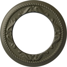 12 1/4"OD x 7 1/2"ID x 7/8"P Roped Medway Ceiling Medallion (Fits Canopies up to 7 1/2"), Hand-Painted Witch Hazel