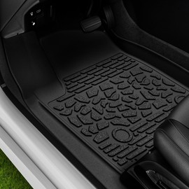 AUTOSAVER88 Floor Mats Fit for Ford Maverick Hybrid 2022 2023 2024 2025 2026, TPE All Weather Custom Fit Floor Liner for 2025 Maverick 1st and 2nd Row Car Mats, Black