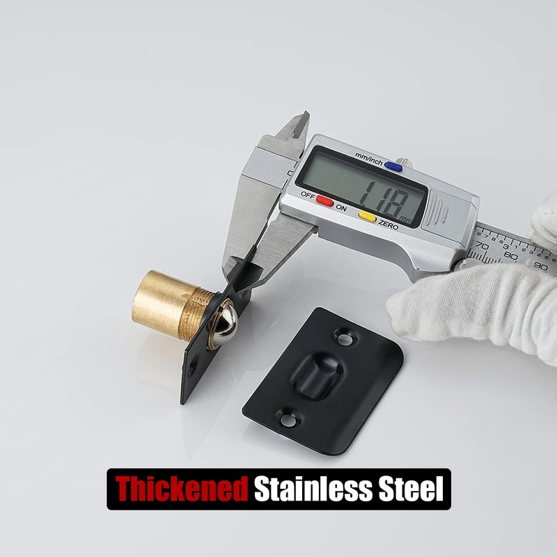 JQK Closet Door Ball Catch Hardware, Stainless Steel Catch Adjustable
