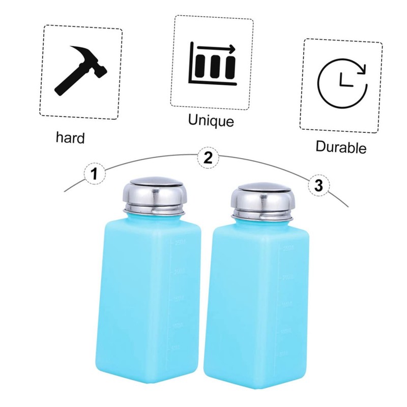 CHILDWEET 2pcs Professional Push Down Liquid Pumping Empty Bottle Dispenser