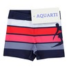 Aquarti Boys' Swimming Trunks Striped with Surfer Motif - 140
