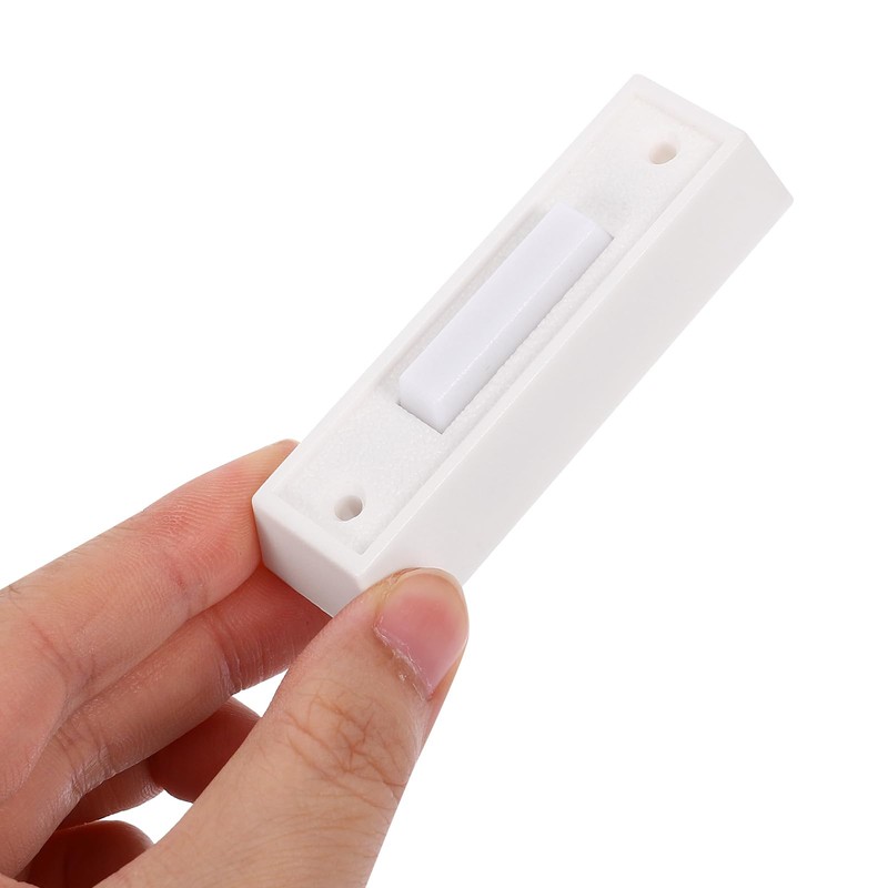 HOMSFOU 2pcs Doorbell Switch Door Bell Ringer LED Door Chime
