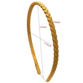 12 Hair Bands, 12 color mixed packaging, Non-Slip Headband with Non-Slip Teeth for Girls and Women, Plain Headbands