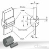 CTA Dichtungen 1 Metre Sealing Profile Clamp Profile Rubber Profile