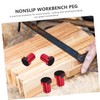 Gadpiparty 4Pcs Durable Planing Plug Nonslip Workbench Dogs for Woodworking