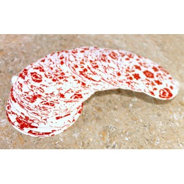 eSplanade Disposable Printed Paper Coasters (Set of 100) - Reversible Paper Coasters for Use and Toss - Perfect for Bar, Hotel, Restaurant Purpose, Party Red