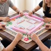 Silipull American Mahjong Tile Set, 160 Pcs 1.2'' Pink Engraved