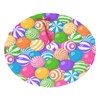 Christmas Colourful Candy Balls Tree Skirt Holiday Party Traditional Xmas