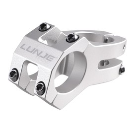 TRIWONDER Fahrrad Vorbau 45mm Lenkervorbau 25.4mm 31.8mm Aluminiumlegierung für Fahrrad BMX MTB Rennrad (Silber, 31.8 x 45mm)