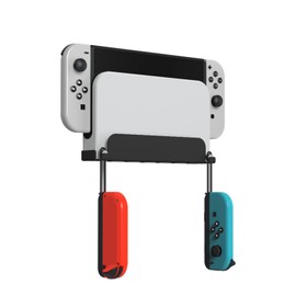 Uniraku Switch Wall Storage Stand, Switch Wall Storage and Display Mount, Compatible with both Switch and OLED Models, Fits Dock, Body, Strap, Joy-Con