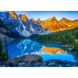 500 Piece Puzzles for Adults - Jigsaw Puzzles - Moraine Lake Sunrise - by Photographer Billi