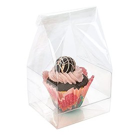 ClearBags Clear Cupcake Bags | Party Favor Bags for Cupcakes Muffins Bundt Cakes | Great for Weddings, Parties, Bakery | 100 Bags Fits 1 Cupcake | 9" Tall CBG4XL 100