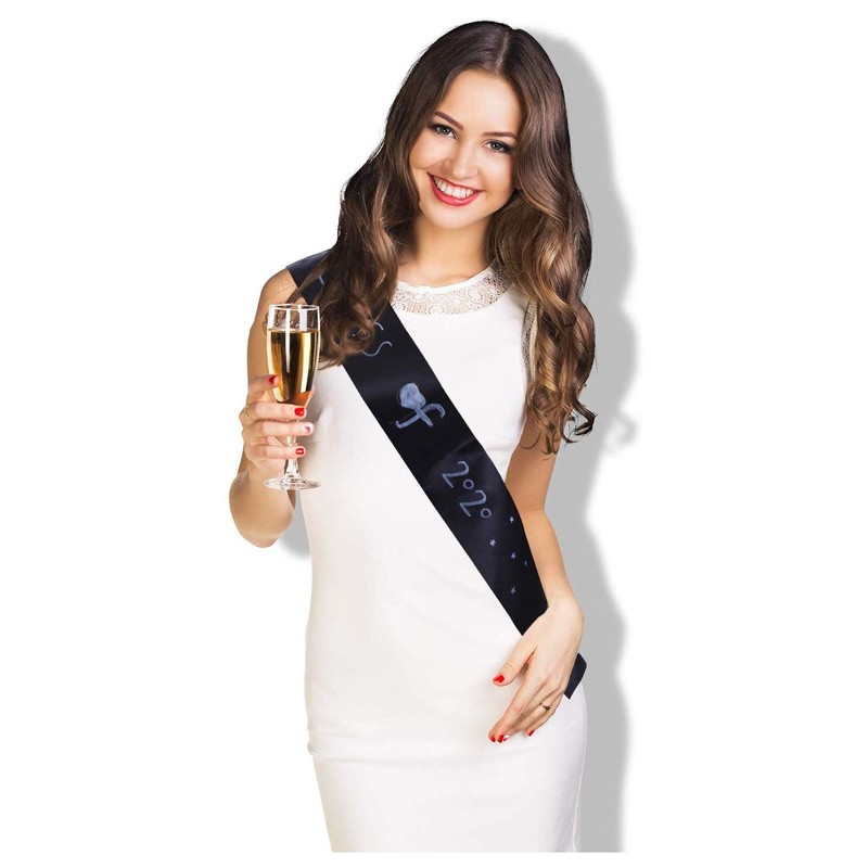 12 Pieces Blank Satin Sashes Plain Sashes Party Accessory for