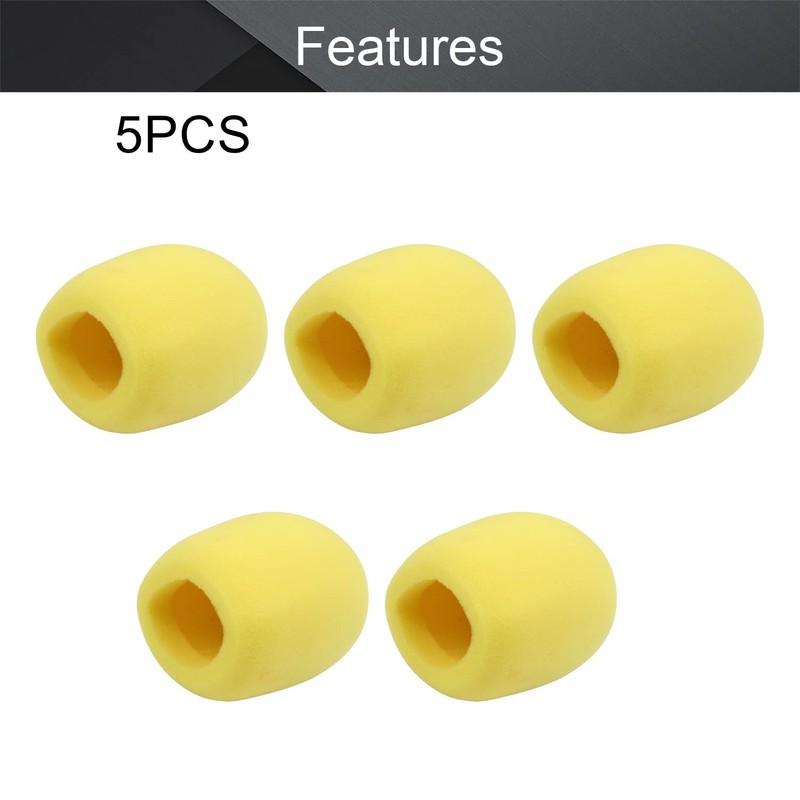 Fielect - Funda para micrófono (5 unidades), diseño de espuma