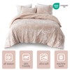 Intelligent Design King/Cal King Blush Comforter Set, Luxury Contemporary Velvet